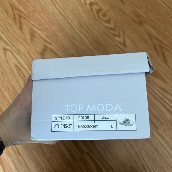 Black Crochet Sandals - Picture 7 of 9